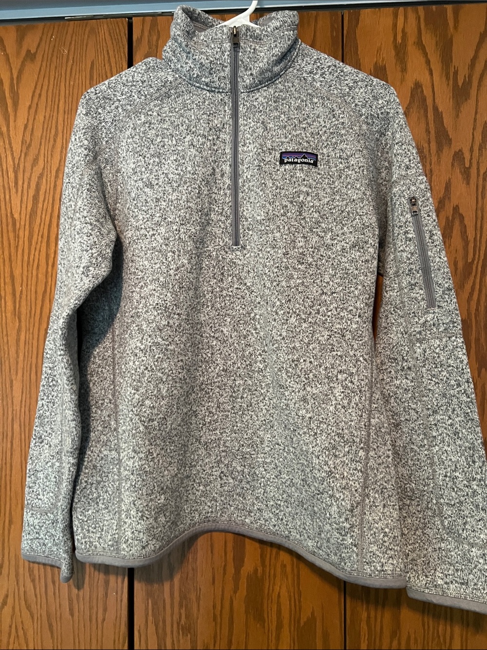 Patagonia Heather Gray Women's Half-Zip Sweater